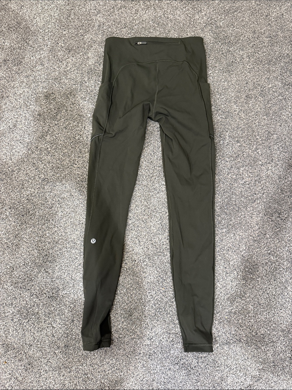 lululemon athletica Olive Green High-Rise Workout Leggings